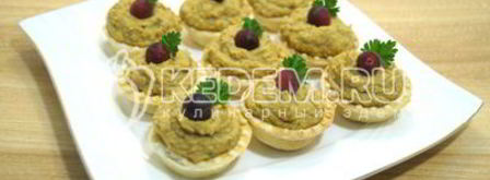 тарталетки с паштетом из фасоли. Шаг 8