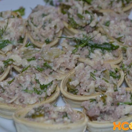 Рецепт тарталеток с печенью трески