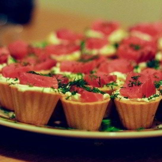 Рецепт тарталеток с рыбной начинкой