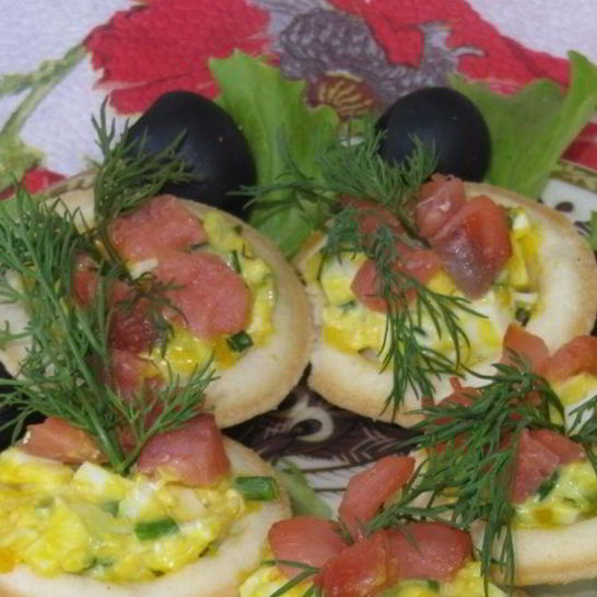 Рецепт тарталеток с рыбой