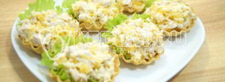 тарталетки с салатом мандариновый рай. Шаг 5