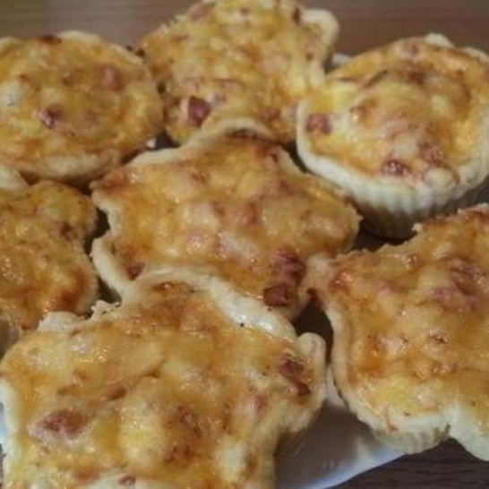 Рецепт тарталеток с ветчиной и сыром