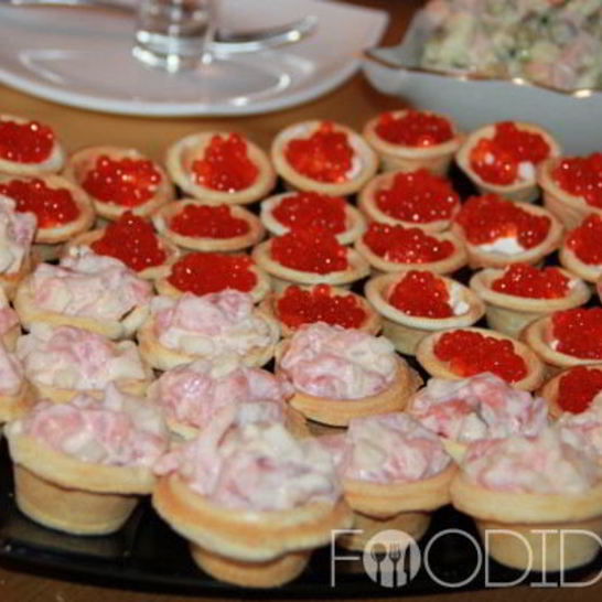 Рецепт закуски в тарталетках