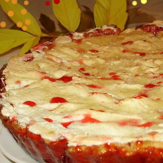 Рецепт брусничного тарта