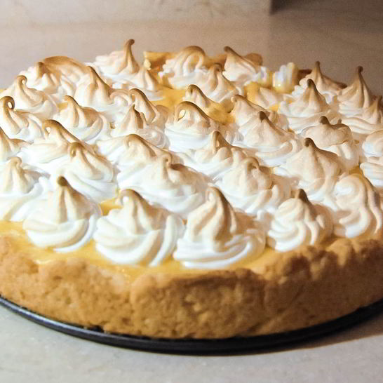 Рецепт французкого лимонного тарта с меренгой