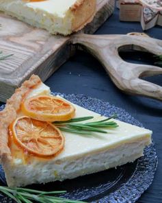 Лимонный тарт с розмарином