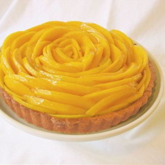 Рецепт мангового тарта с заварным кремом