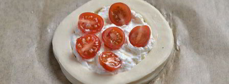 мини тарты с фетой и черри. Шаг 7