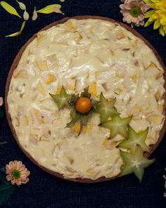 Нежный творожный тарт с манго