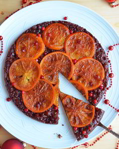 Пряничный Тарт Татен с апельсином и брусникой