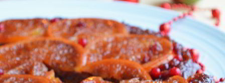 пряничный тарт татен с апельсином и брусникой. Шаг 4