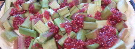 ревеневый тарт с ванильным пудингом и штройзелем. Шаг 7