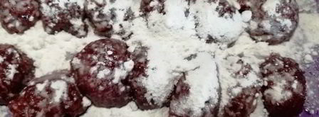 шоколадный теплый тарт с вишнями и сливами. Шаг 8