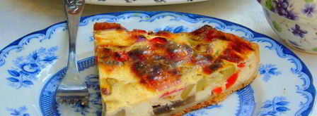 сметанный тарт с овощами и фетой. Шаг 15