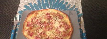 тарт фламбе с беконом. Шаг 16