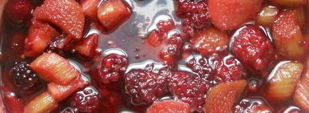 тарт с ежевикой, ревенем и руколой. Шаг 7