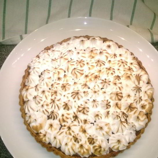 Рецепт тарта с лимонным кремом и меренгой