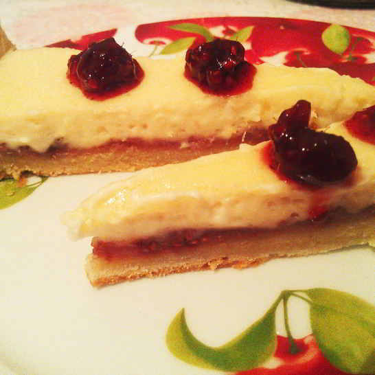 Рецепт тарта с малиновым вареньем