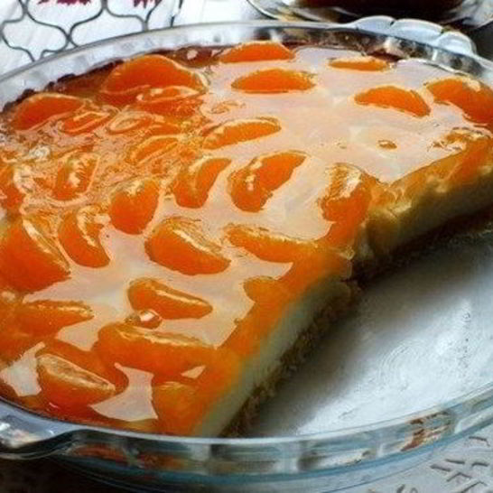 Рецепт тарта с мандаринами