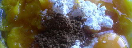 тарт с пряной тыквой, медом и карамелизированным миндалем. Шаг 7