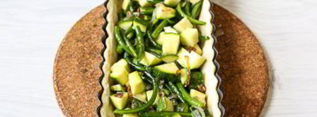 тарт с цуккини и чесночными стрелками. Шаг 26