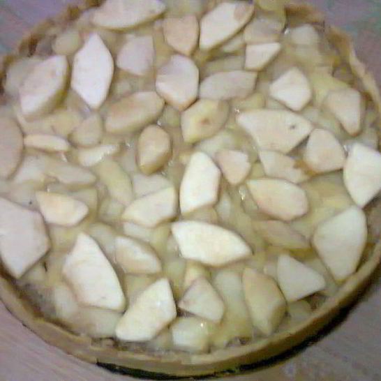 Рецепт тарта с яблоками в карамели