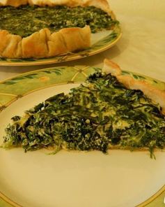 Тарт со шпинатом и рикоттой