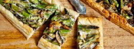 тарт со спаржей, грибами и сыром. Шаг 7