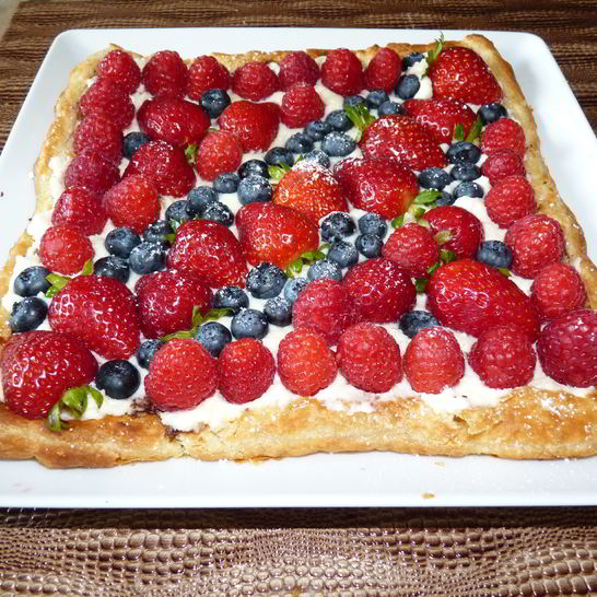 Рецепт тарта со свежими ягодами