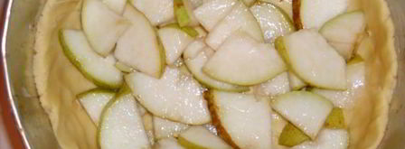 тарт творожный груши в шоколаде. Шаг 5