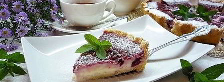 вишневый тарт с лаймом и заварным кремом. Шаг 16