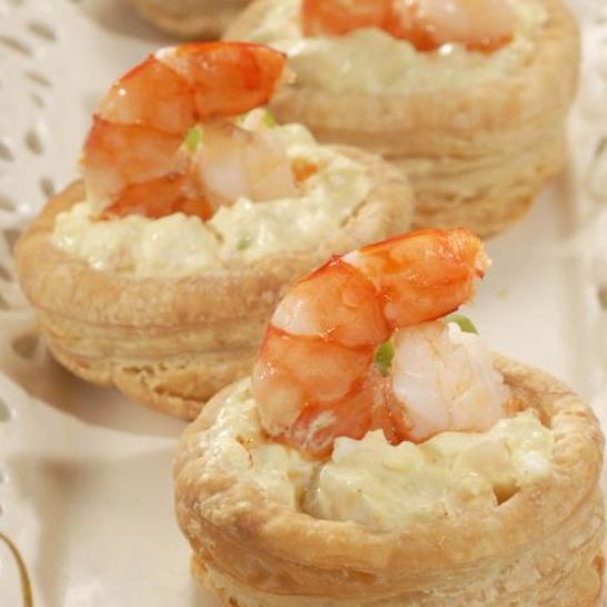 Рецепт волованов с креветками