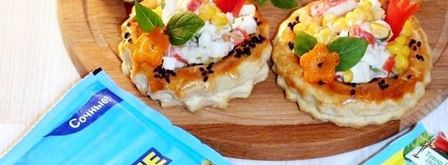 волованы с салатом из крабовых палочек. Шаг 11