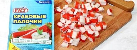 волованы с салатом из крабовых палочек. Шаг 5