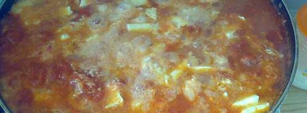 яичница с помидорами и сыром. Шаг 3