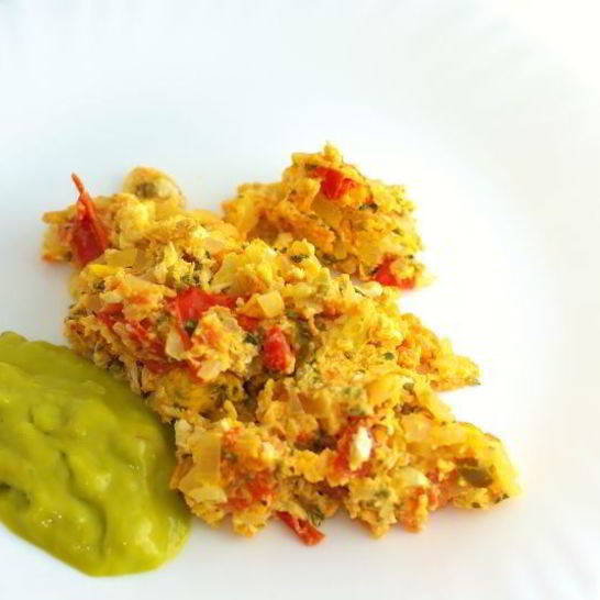 Рецепт яичницы с помидорами