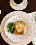 Яичница в хлебе