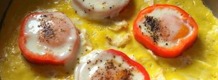 яичница в перце. Шаг 4