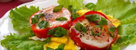 яичница в перце. Шаг 5