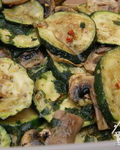 Закуска Грибы & цуккини