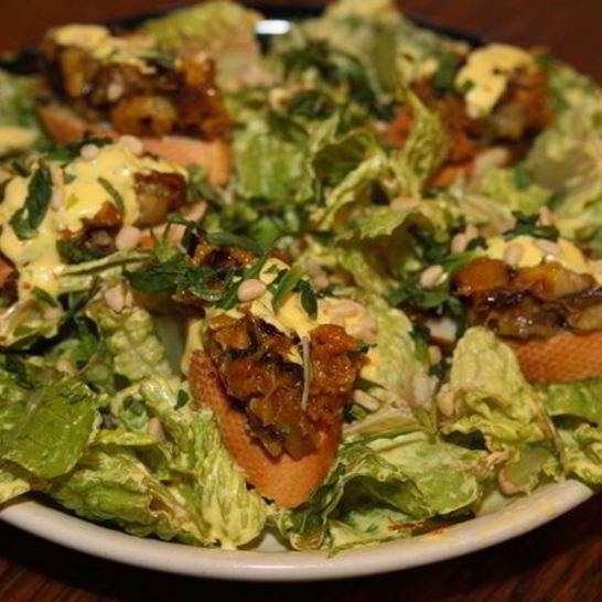 Рецепт закуски из баклажанов с кедровыми орешками