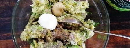 закуска из зеленого горошка и сельди. Шаг 4