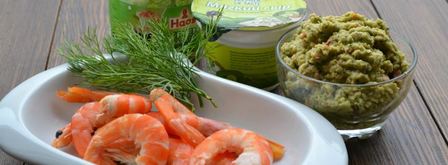 закуска с креветками и мягким сыром. Шаг 2