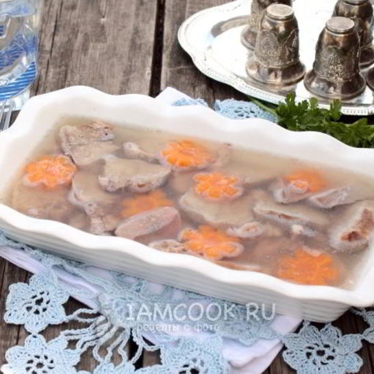 Рецепт заливного из языка