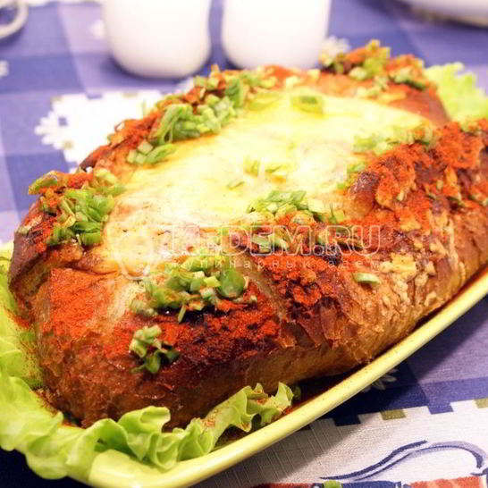 Рецепт запеченного багета