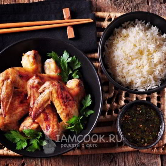 Рецепт запеченных куриных крылышек, маринованных в наршарабе