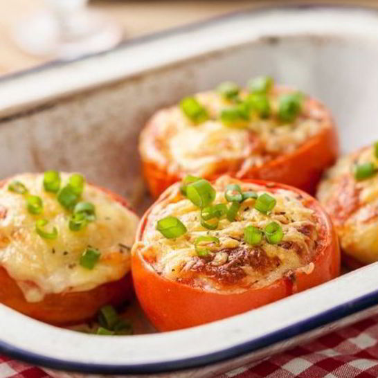 Рецепт запеченных помидоров с чесноком