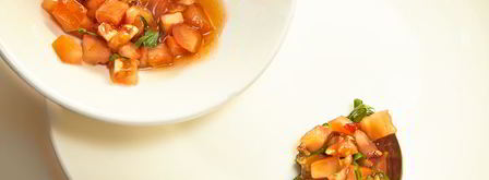 жареный сыр сулугуни с томатами. Шаг 11