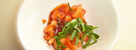 жареный сыр сулугуни с томатами. Шаг 8